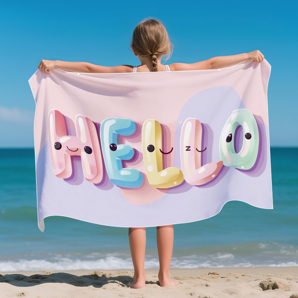 Yoga Mat - Strandlaken met cartoonpatroon Kinderen Versie 31x51