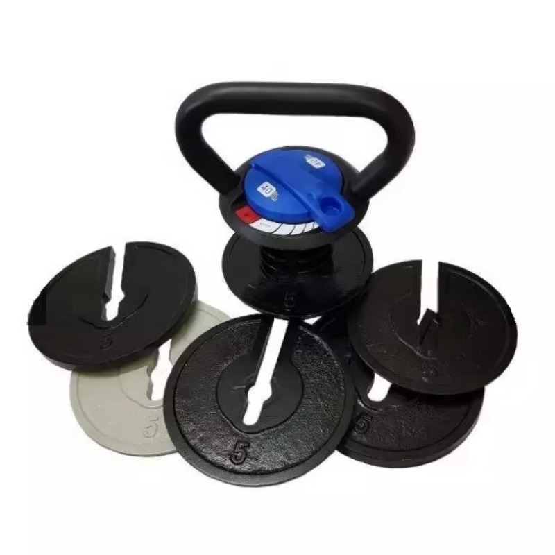 Dumbbell Set - DUTRIEUXVerstelbare ronde chromen halter Kettlebell Set