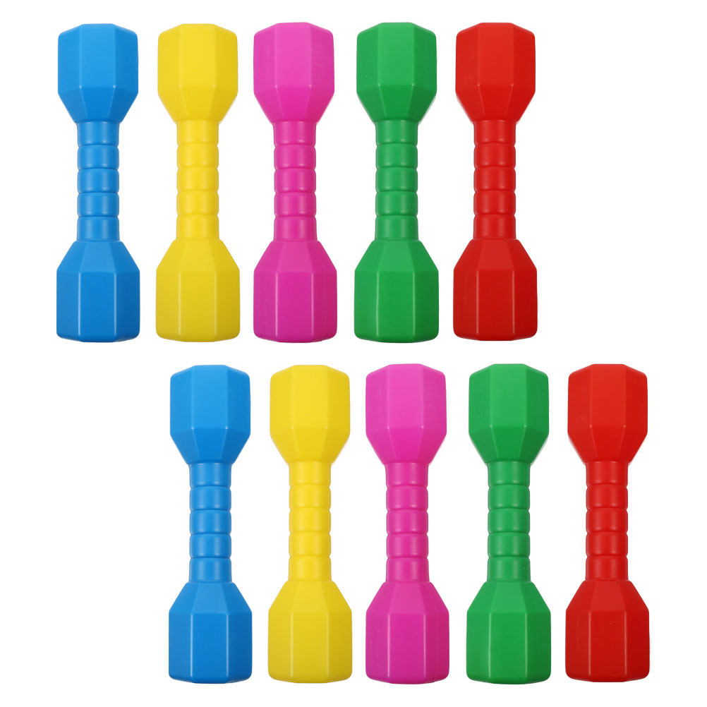 Dumbbell Set - 10 stuks: kleurrijke, lichtgewicht handgewichten voor