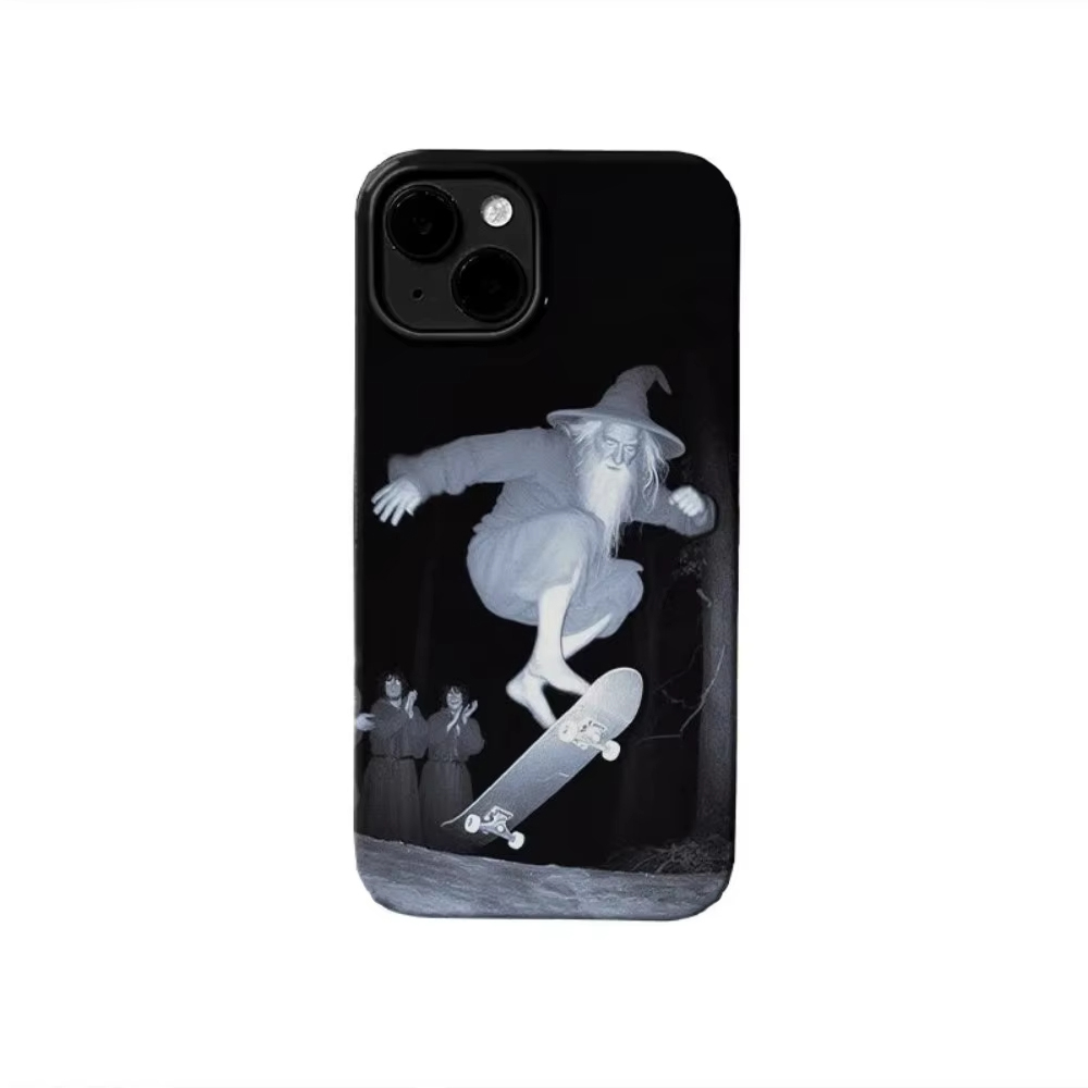 Skateboard - Grappige Tovenaar Skateboard Telefoonhoesje voor iPhone