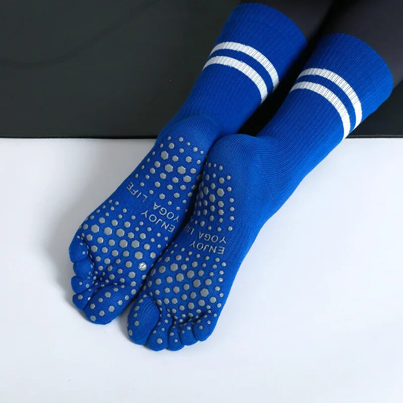 Yoga Mat - Vrouwen Ademende Yoga Sokken Mid-Tube Non-Slip