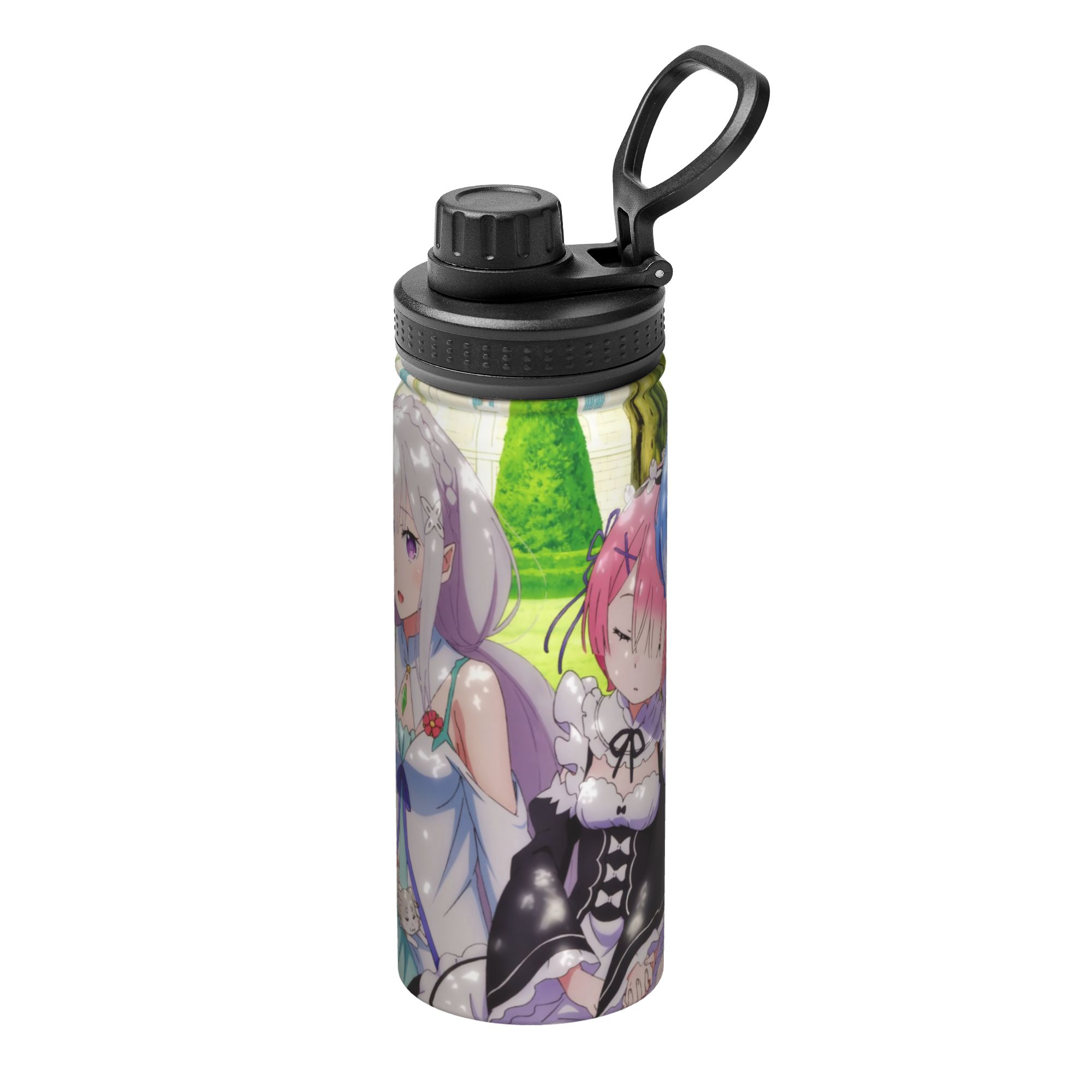 Sports Water Bottle Insulated - Anime R-Re Zero 18OZ geïsoleerde sportfles,