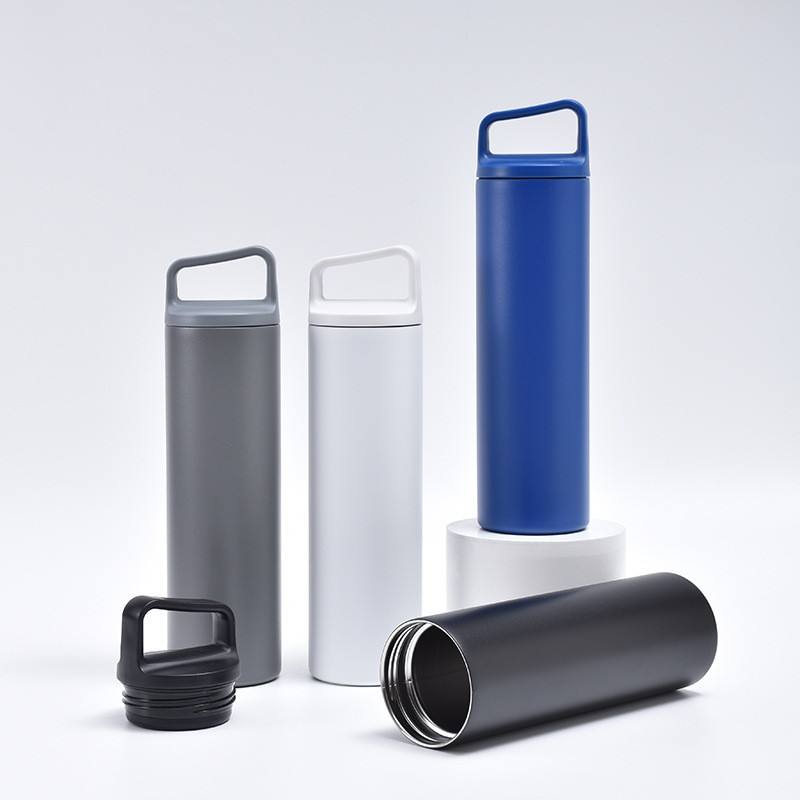 Sports Water Bottle Insulated - 20oz geïsoleerde waterfles met schuin handvat,