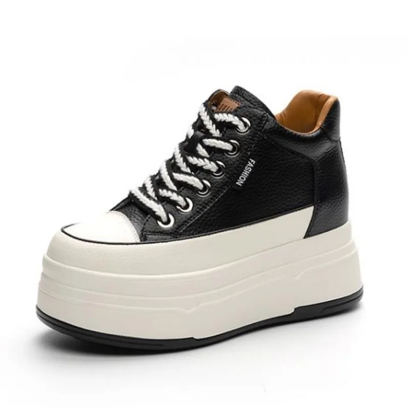 Skateboard - 9CM Koe Suède Echt Leer Vrouwen