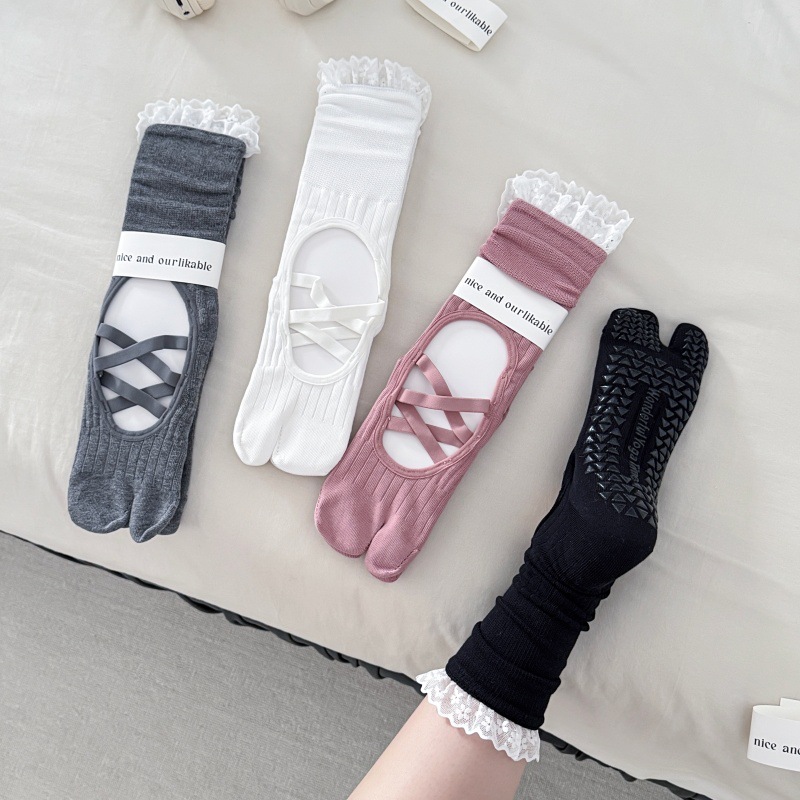 Yoga sokken met kanten rand en - Yoga Mat recensie en prijs