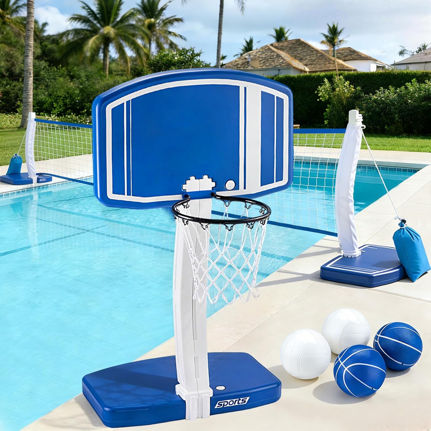 Bovengrondse zwembad basketbal - Basketball Hoop recensie en prijs