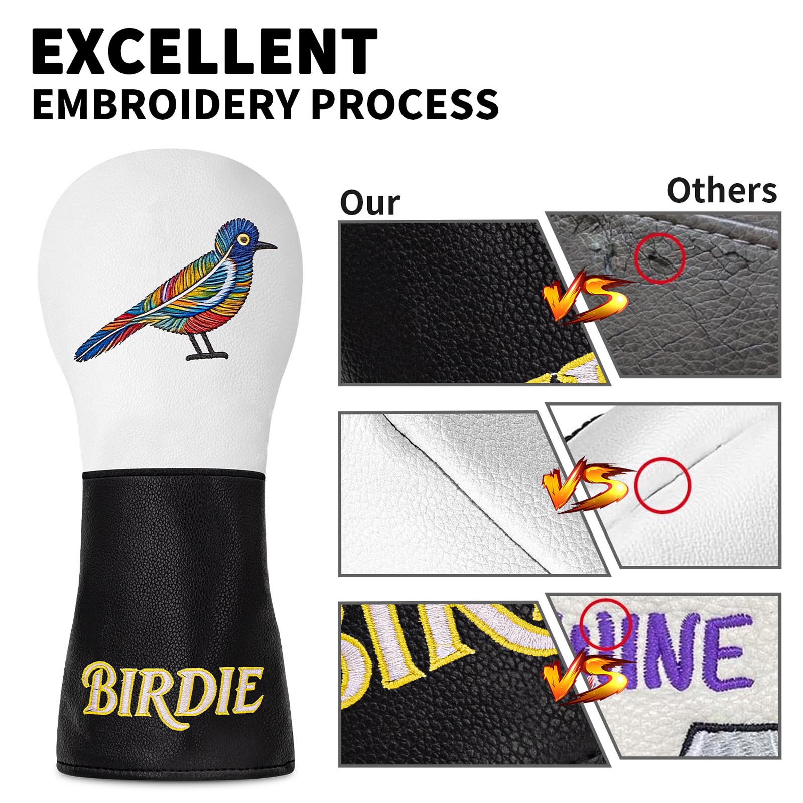 Kleurrijke golf headcover met  - Resistance Band recensie en prijs