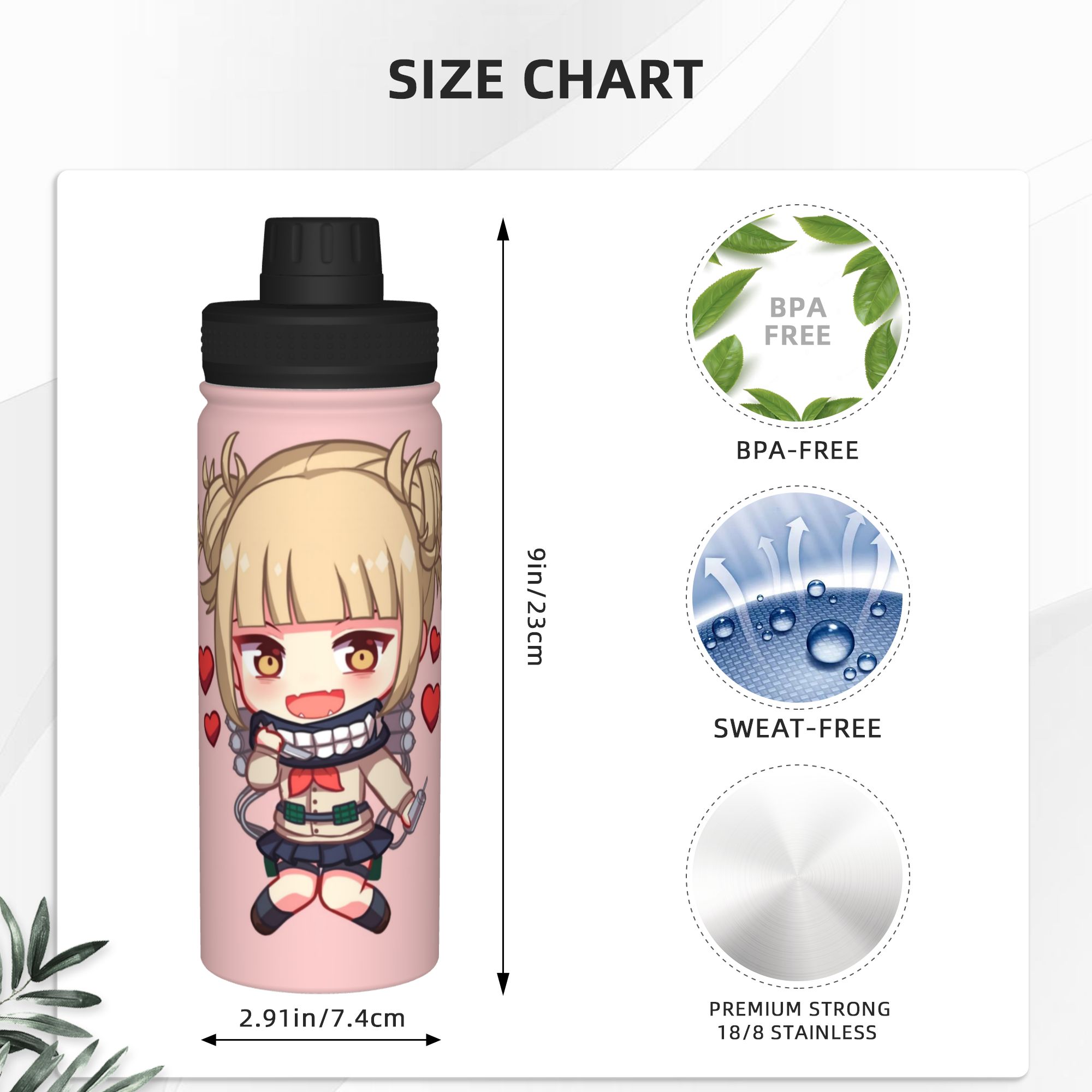 Toga My Hero Academia 18OZ Spo - Sports Water Bottle Insulated recensie en prijs