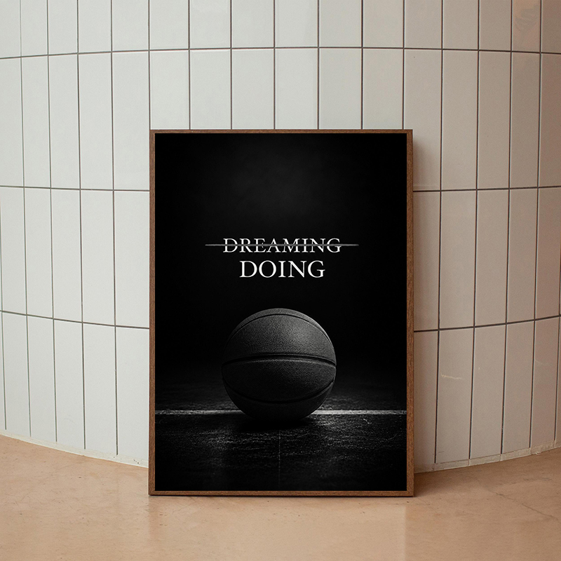 Moderne fitness motiverende po - Sports Equipment Poster recensie en prijs